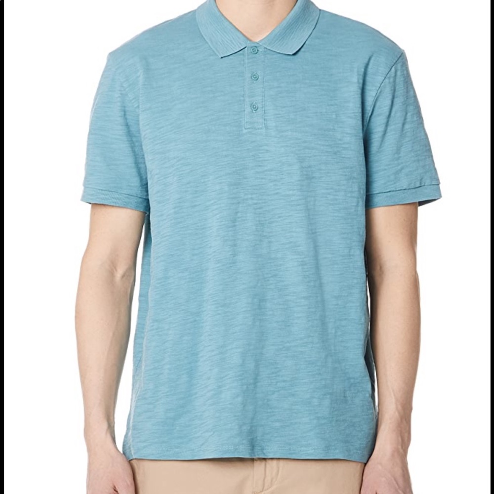 Vince slub Polo t shirt XXL Teal